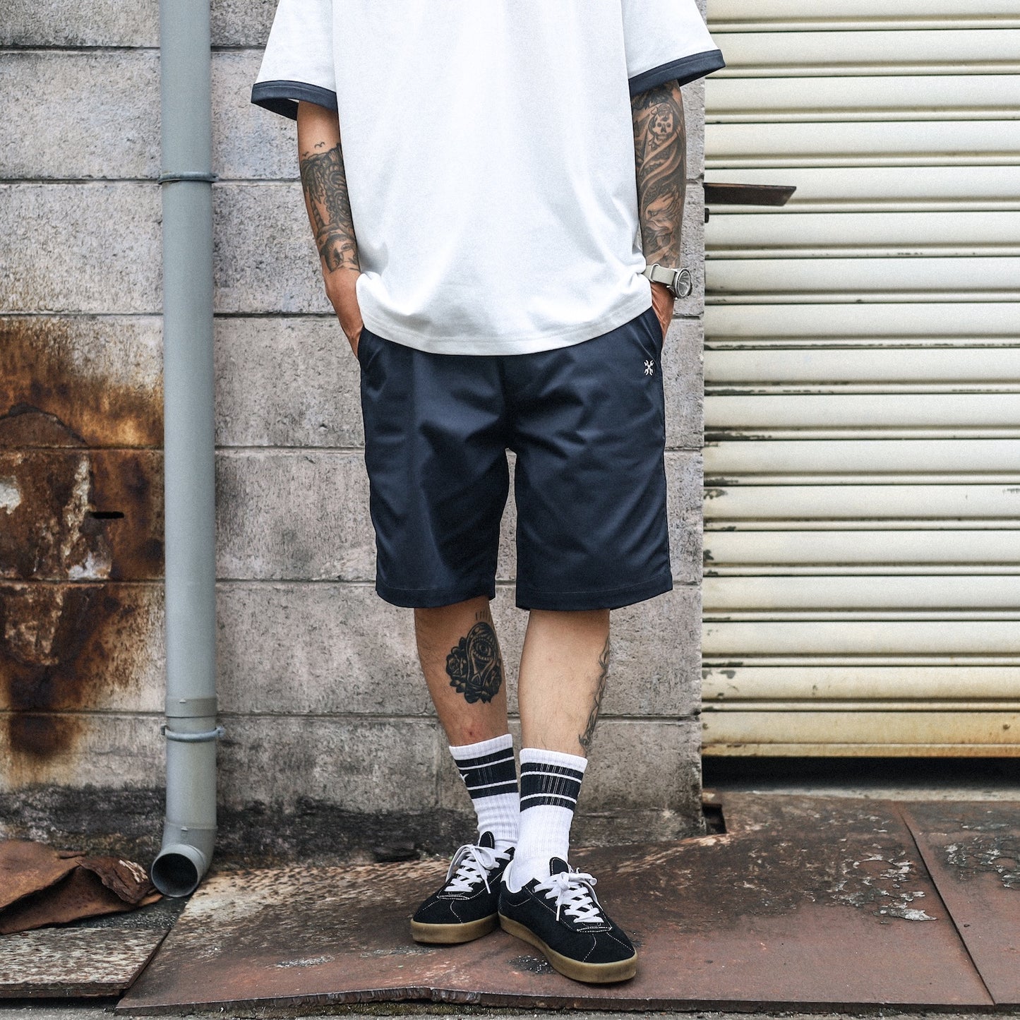 BLUCO / STRETCH LIGHT WORK SHORTS (NAVY)