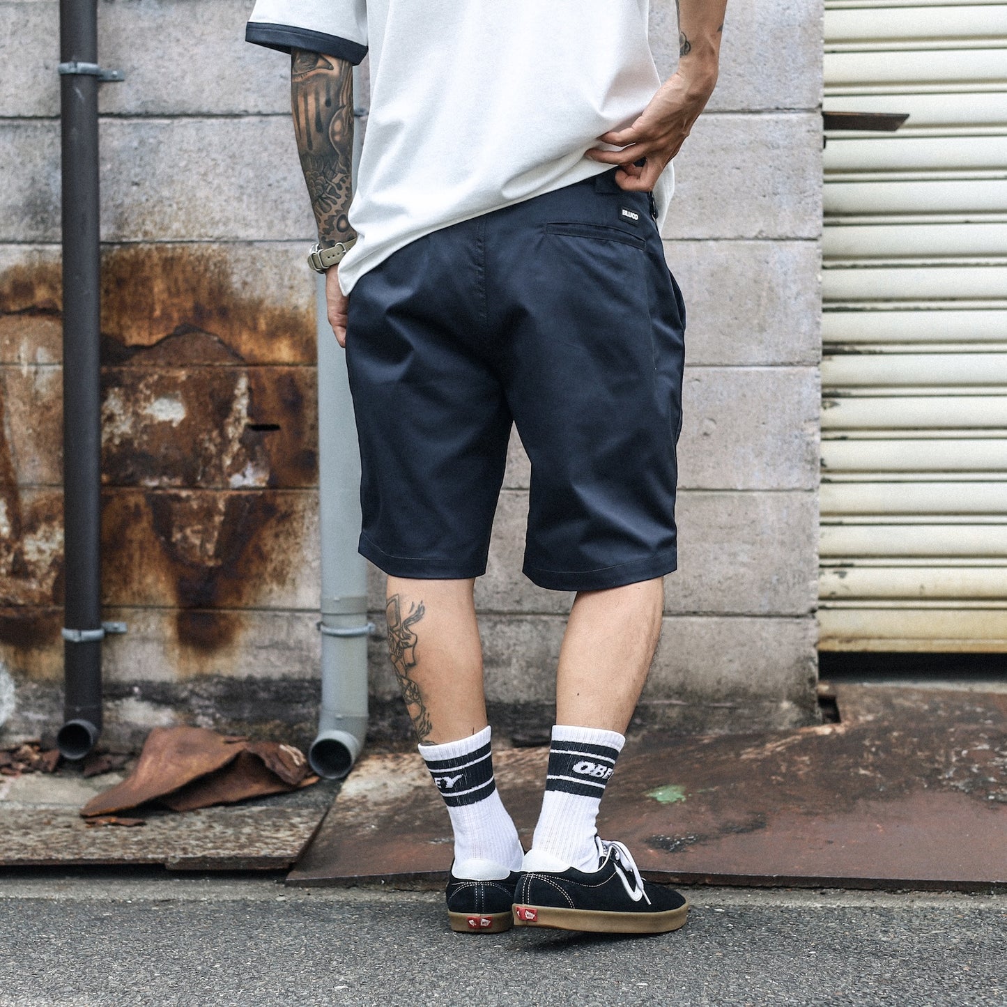 BLUCO / STRETCH LIGHT WORK SHORTS (NAVY)
