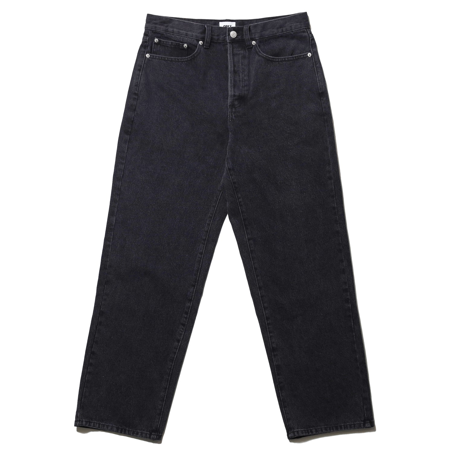 Belvet baggy rigid denim black 即完 Baggy rigid denim – BELVET