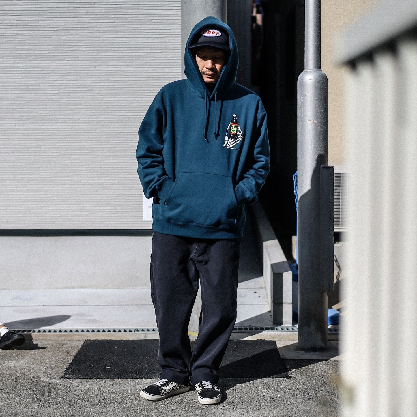 OBEY / OBEY MIND CONTROL HOODIE (LEGION BLUE)