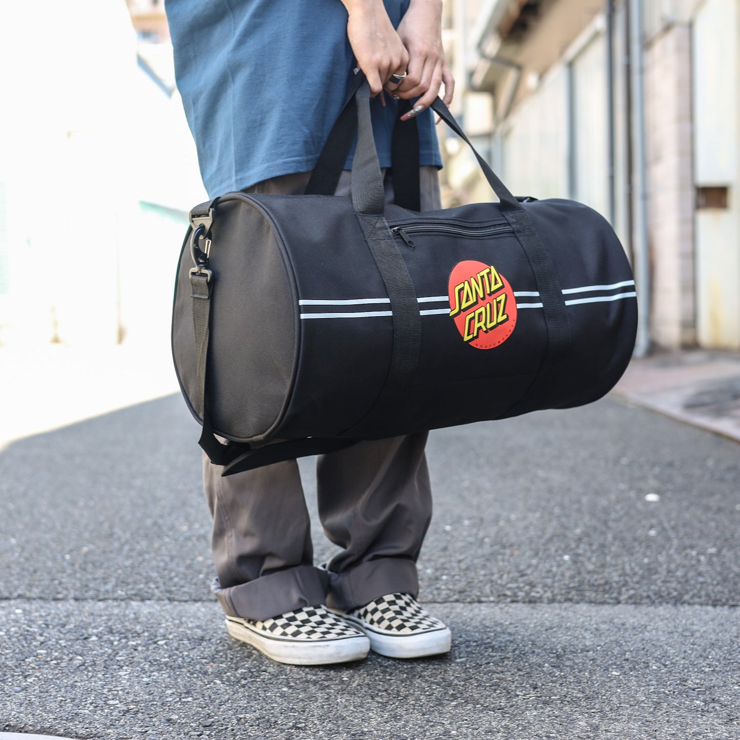SANTA CRUZ / CLASSIC DOT DUFFLE (BLACK)