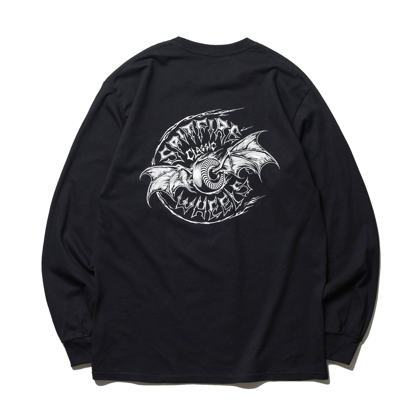 SPITFIRE / BATWING CLASSIC L/S TEE (BLACK/WHITE)