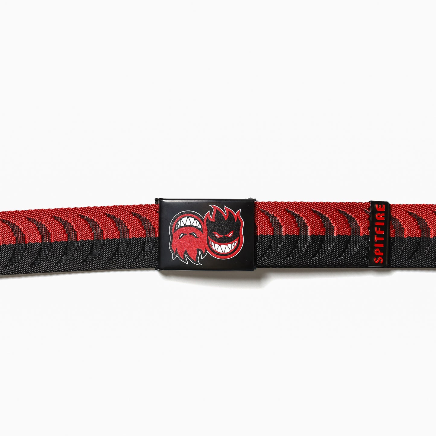 SPITFIRE / ETERNAL CRESCENT JAQUARD WEB BELT (BLACK/RED)