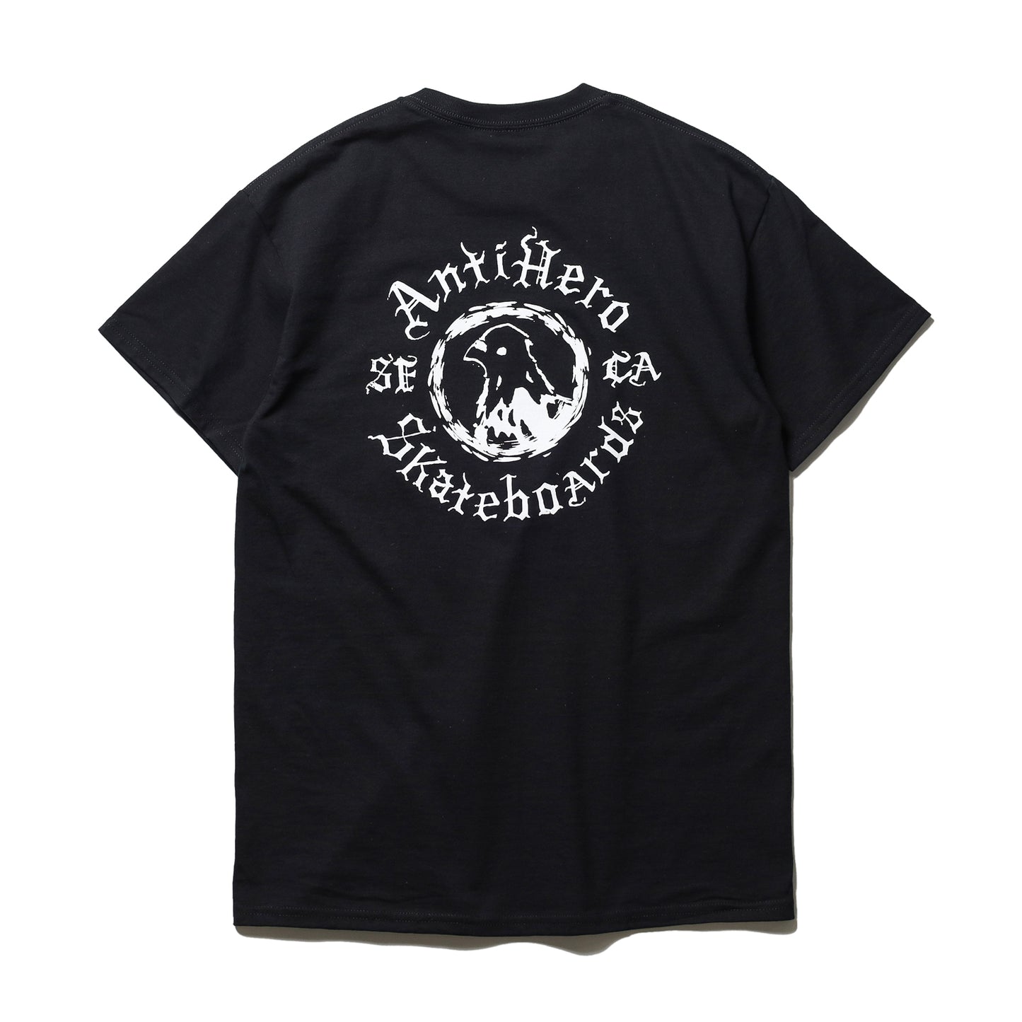 ANTIHERO / PIGEON MOTION POCKET TEE (BLACK/WHITE)