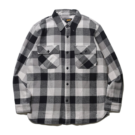 BLUCO / BUFFALO CHECK FLANNEL SHIRT (BLACK)