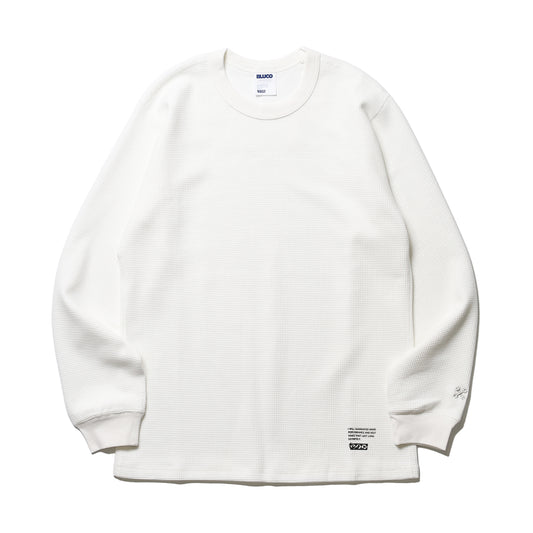 BLUCO / CREW NECK THERMAL SHIRT (WHITE)