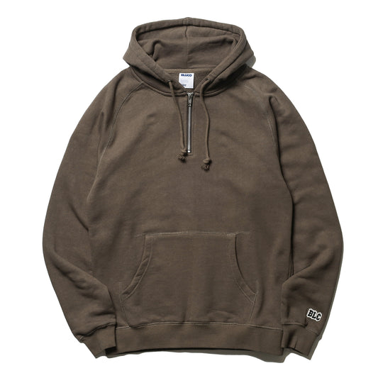 BLUCO / HEAVY PILE HALF ZIP SWEAT HOODIE (CHARCOAL)