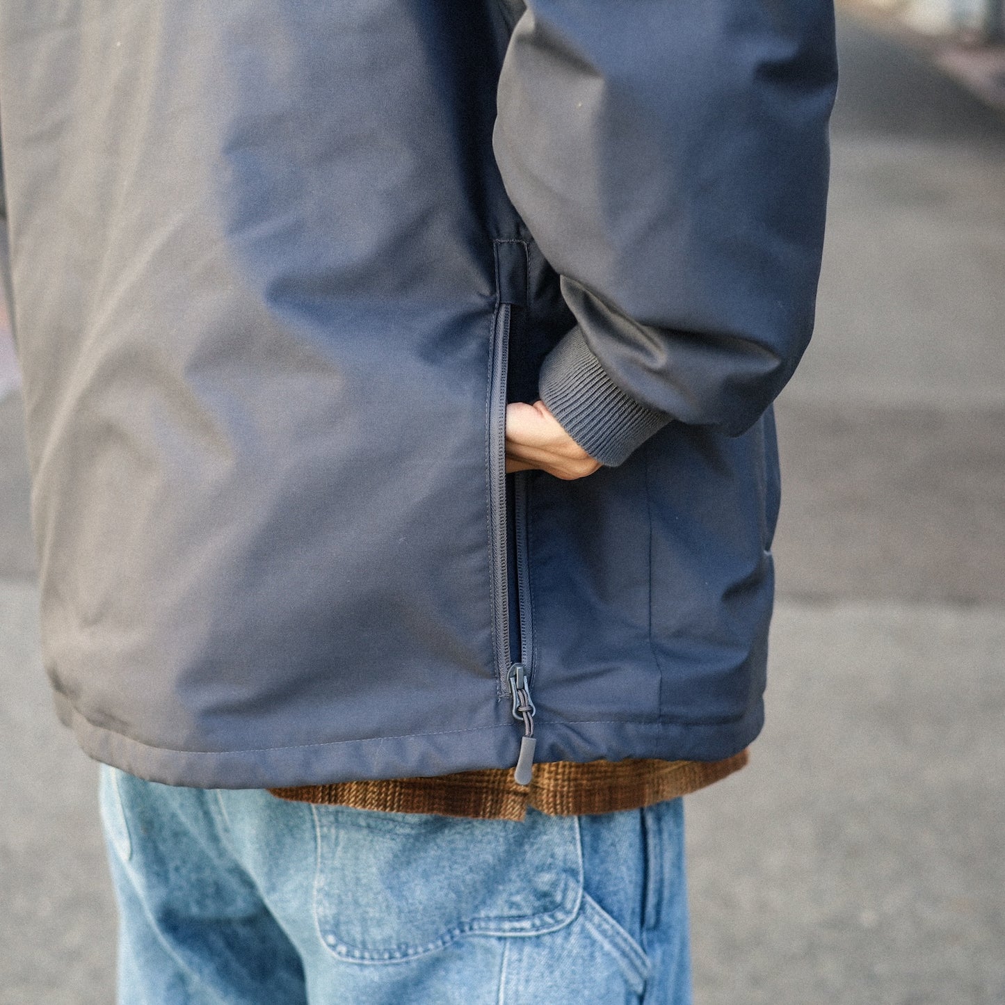 BLUCO / T/C COACH JACKET -QUILTING LINING- (CHARCOAL)