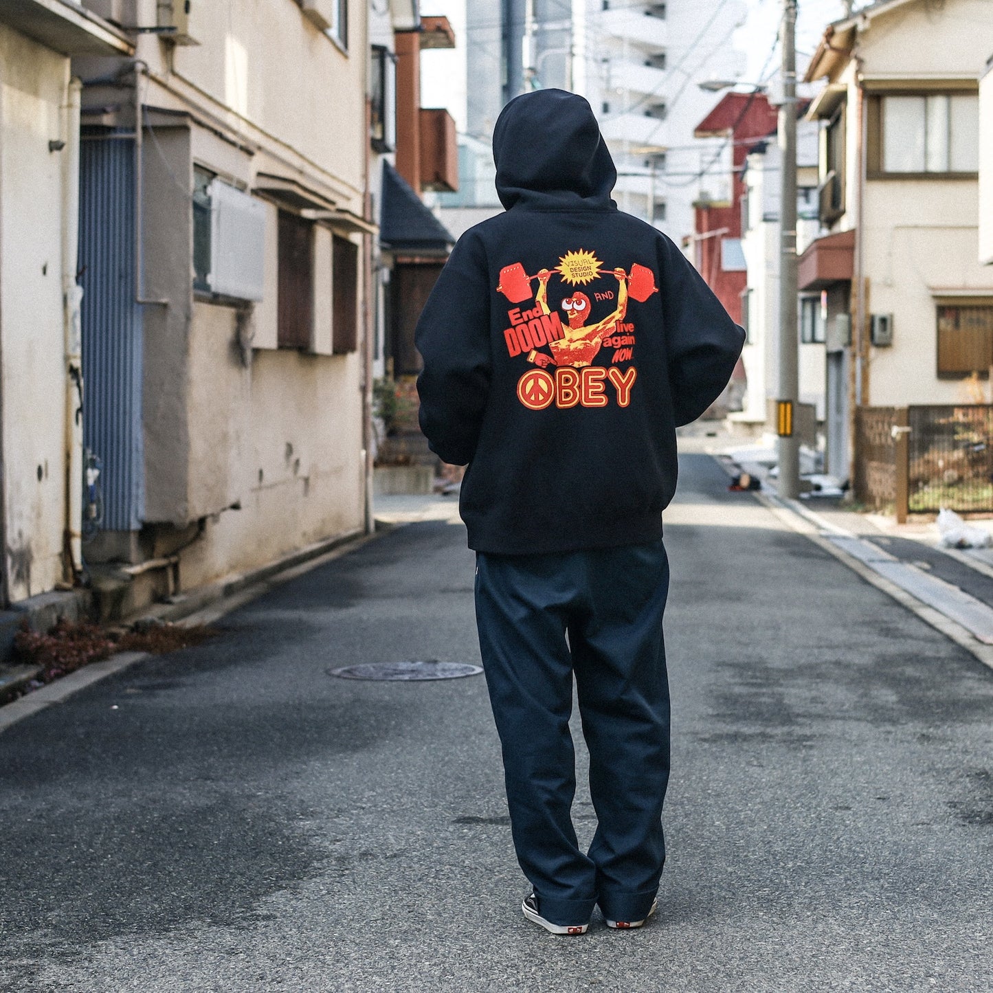 OBEY / LIVE AGAIN NOW HOODIE (BLACK)