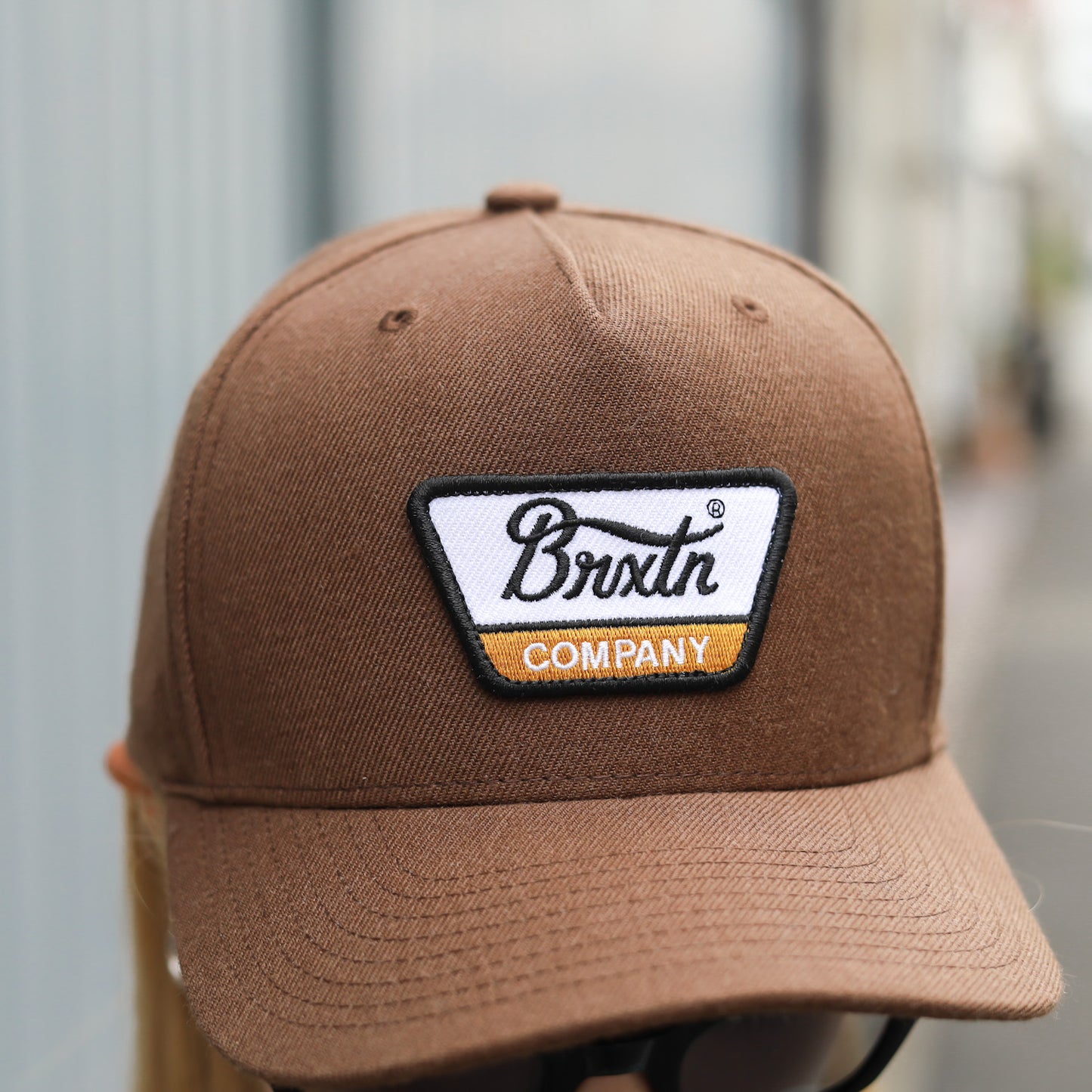 BRIXTON / LINWOOD C NETPLUS MP SNAPBACK CAP (SEPIA/BLACK/YELLOW)