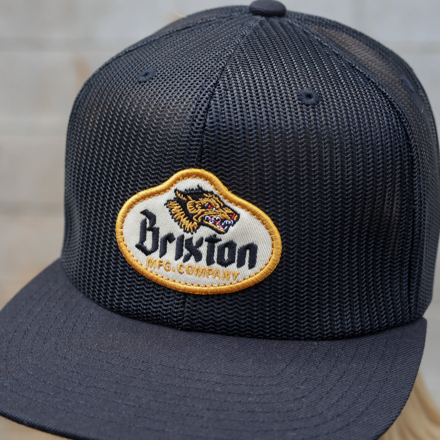 BRIXTON / CANINE MP FULL MESH CAP (BLACK/BLACK)