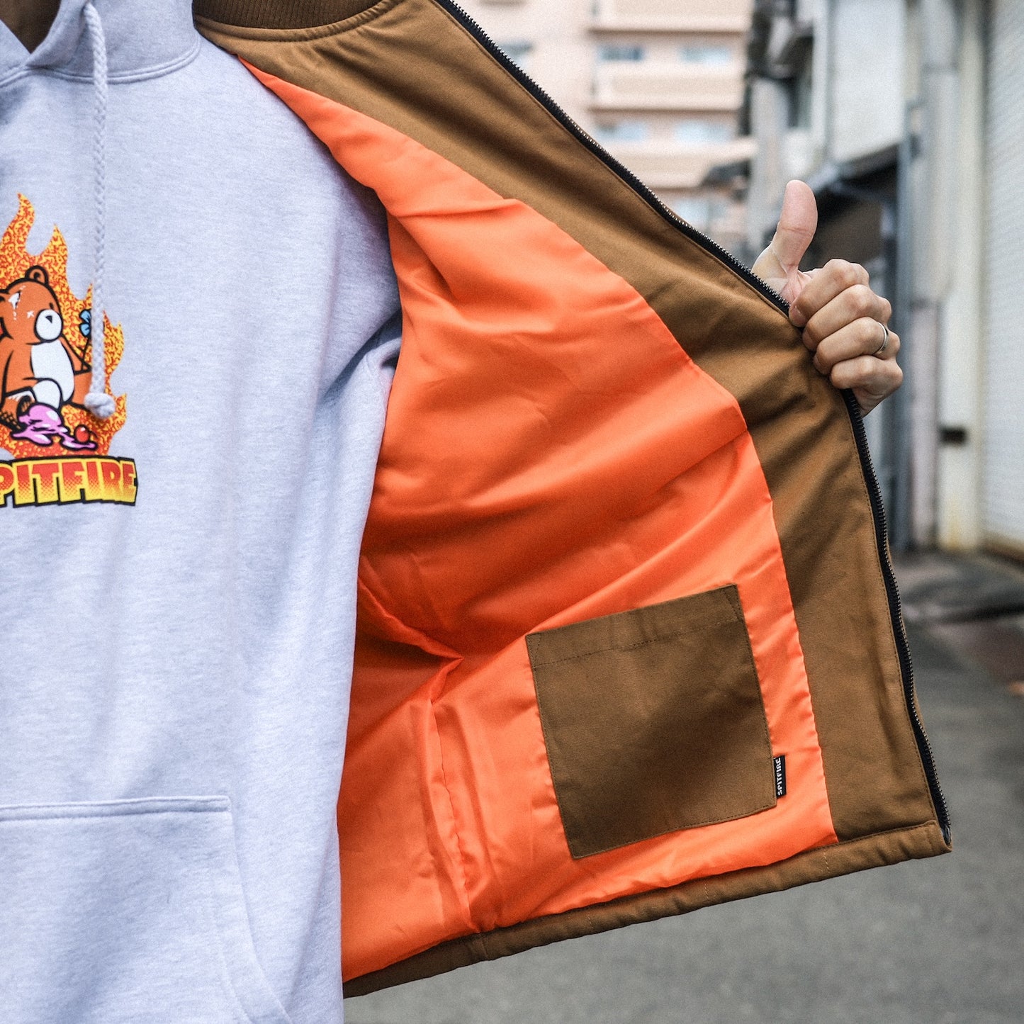 SPITFIRE / BIGHEAD CANVAS VEST (TAN)