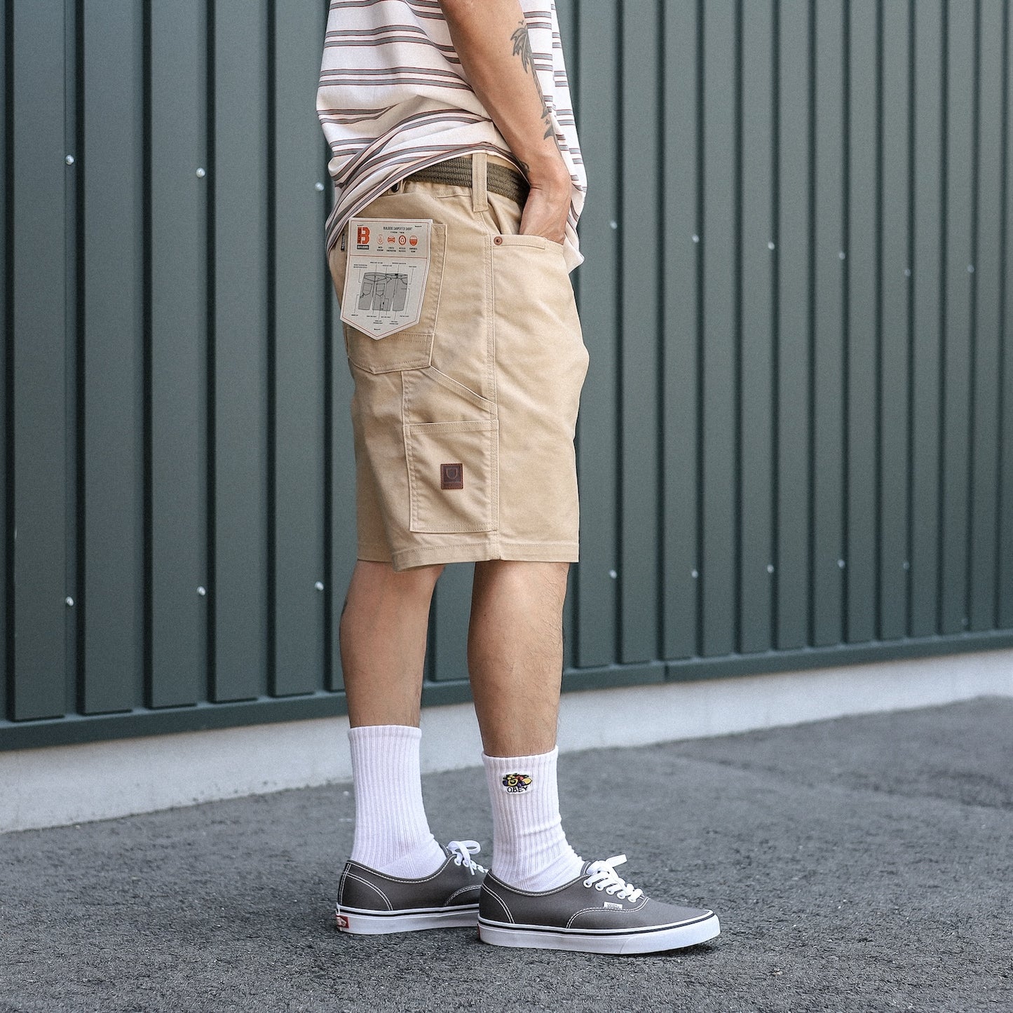 BRIXTON / BUILDERS CARPENTER SHORT (SAND)