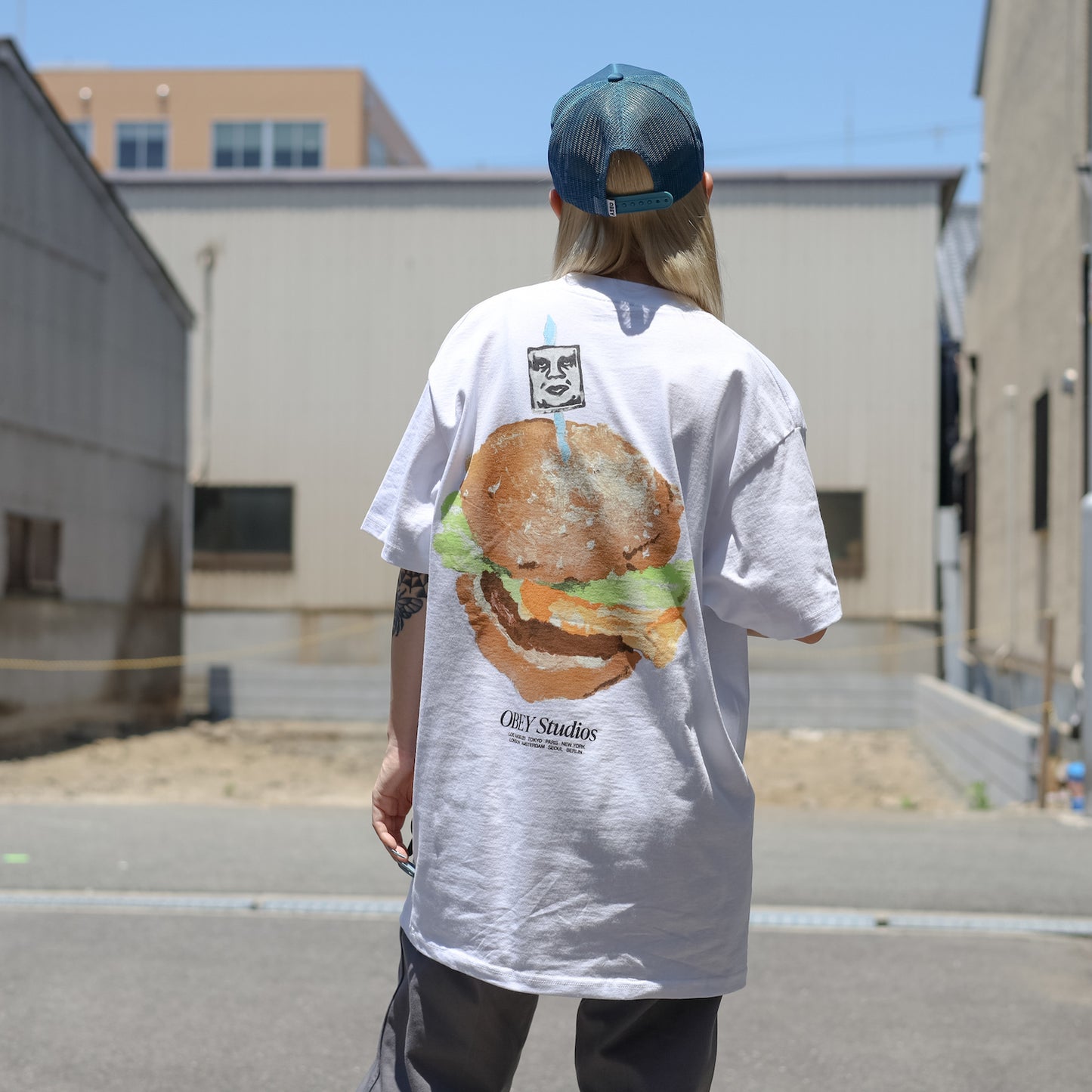 OBEY / OBEY VISUAL FOOD FOR YOUR MIND CLASSIC TEE (WHITE)