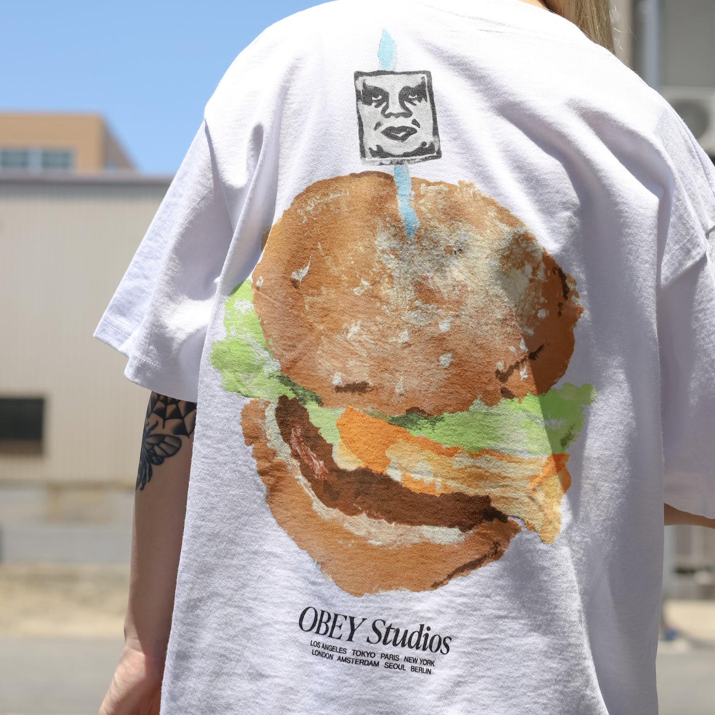 OBEY / OBEY VISUAL FOOD FOR YOUR MIND CLASSIC TEE (WHITE)