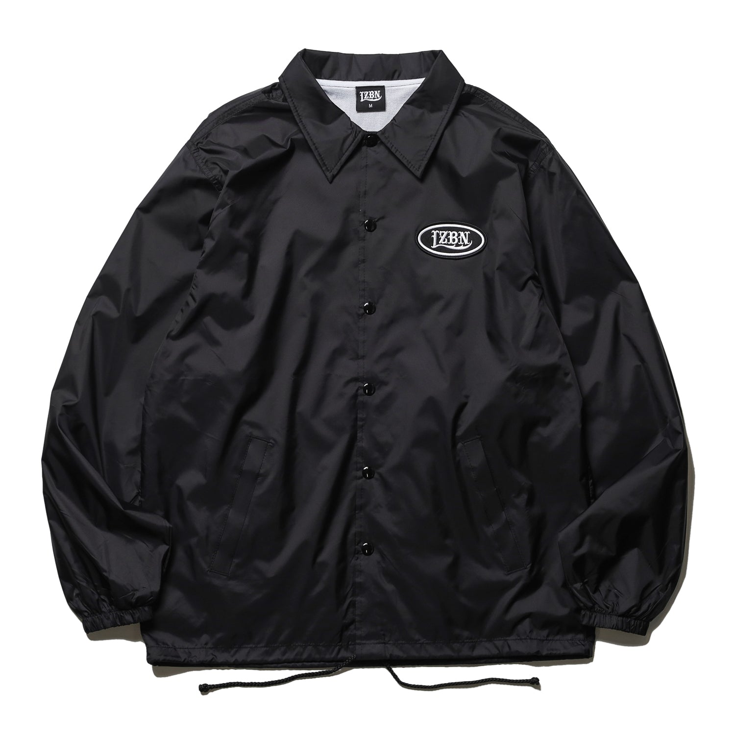 LZBN / OVAL PATCH NYLON COACH JACKET (BLACK) – Feelin'