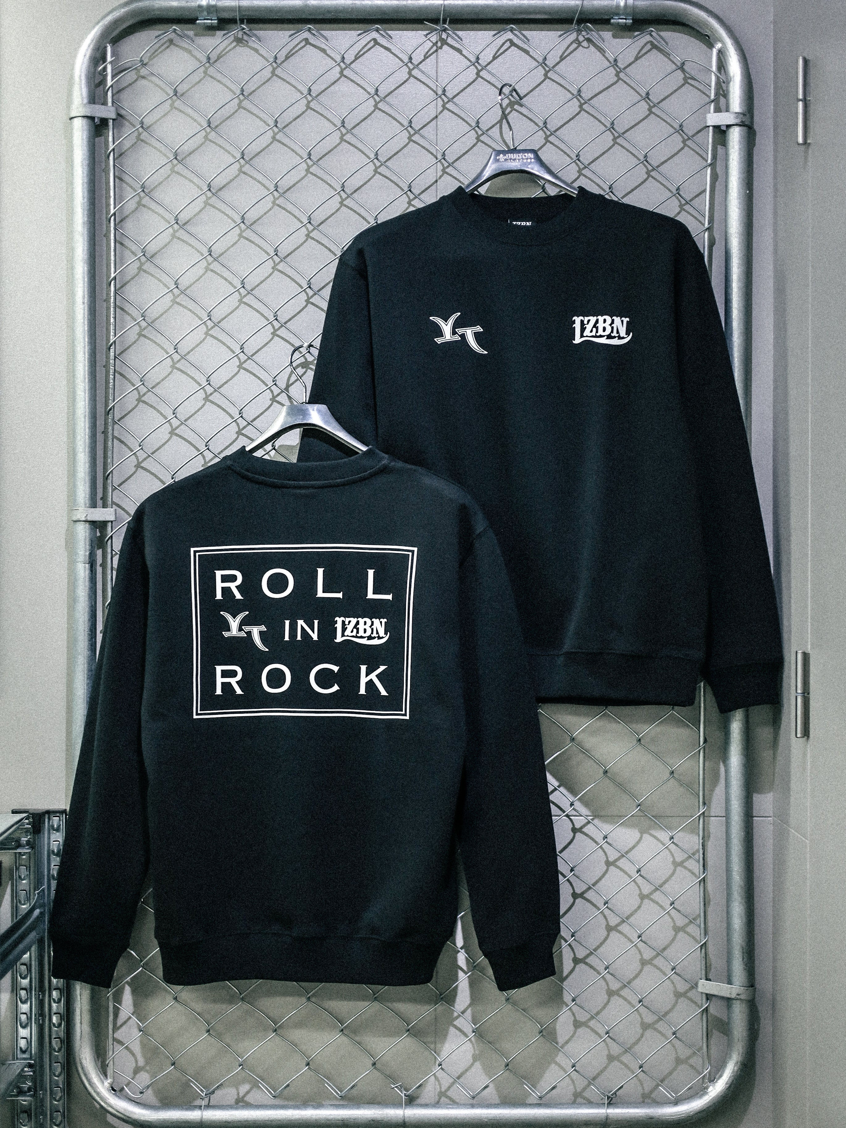 LZBN ROOL IN ROCK レイジーボンズ　安床武志 XL 黒 LZBN / ROLL IN ROCK VOL.7 RIR LOGO CREWNECK SWEAT (BLACK) – Feelin'