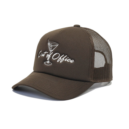 BRIXTON / OUT OF OFFICE HP TRUCKER CAP (PINECONE BROWN/PINECONE BROWN)