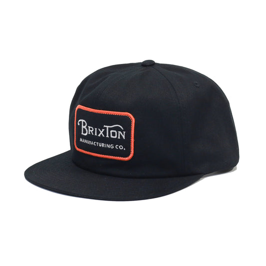 BRIXTON / GRADE HP SNAPBACK CAP (BLACK/ORANGE/WHITE)