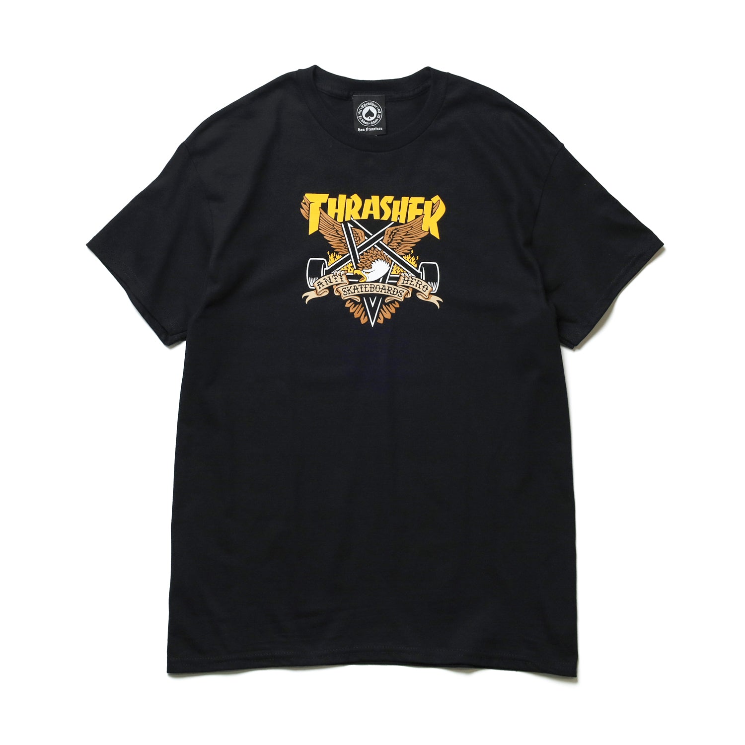 THRASHER X ANTIHERO / EAGLEGRAM TEE (Black) M