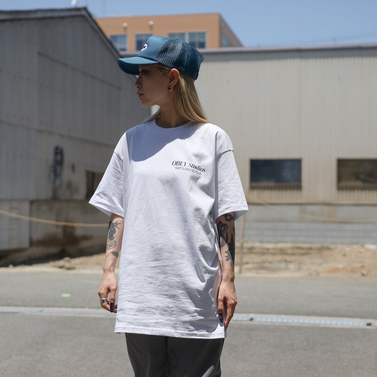 OBEY / OBEY VISUAL FOOD FOR YOUR MIND CLASSIC TEE (WHITE)