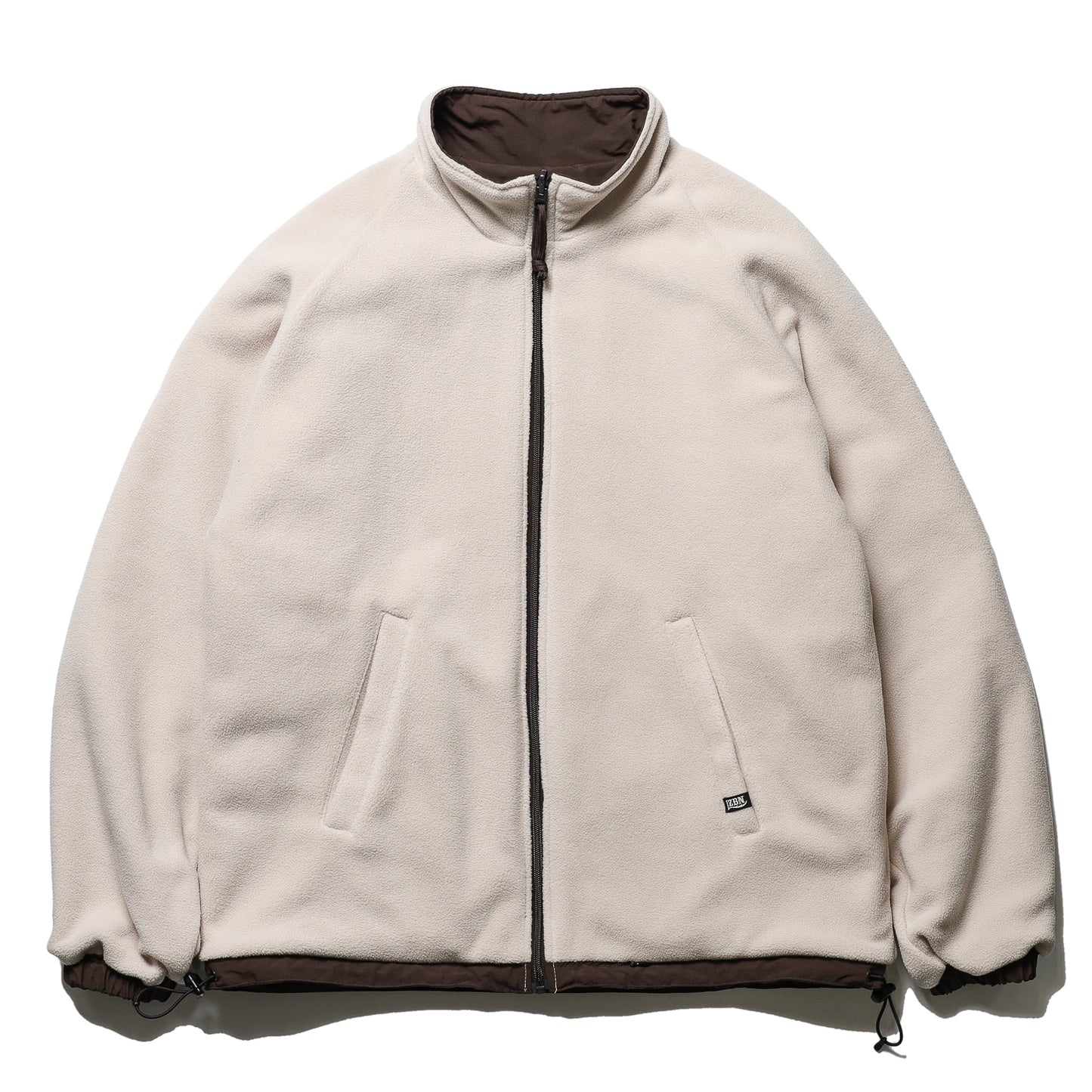 LZBN / HOLLOW OVAL LOGO REVERSIBLE JACKET (DARK BROWN/BEIGE)