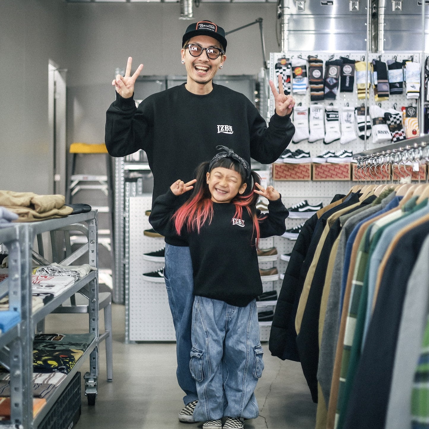 LZBN / LZBN LOGO CREWNECK SWEAT (BLACK)
