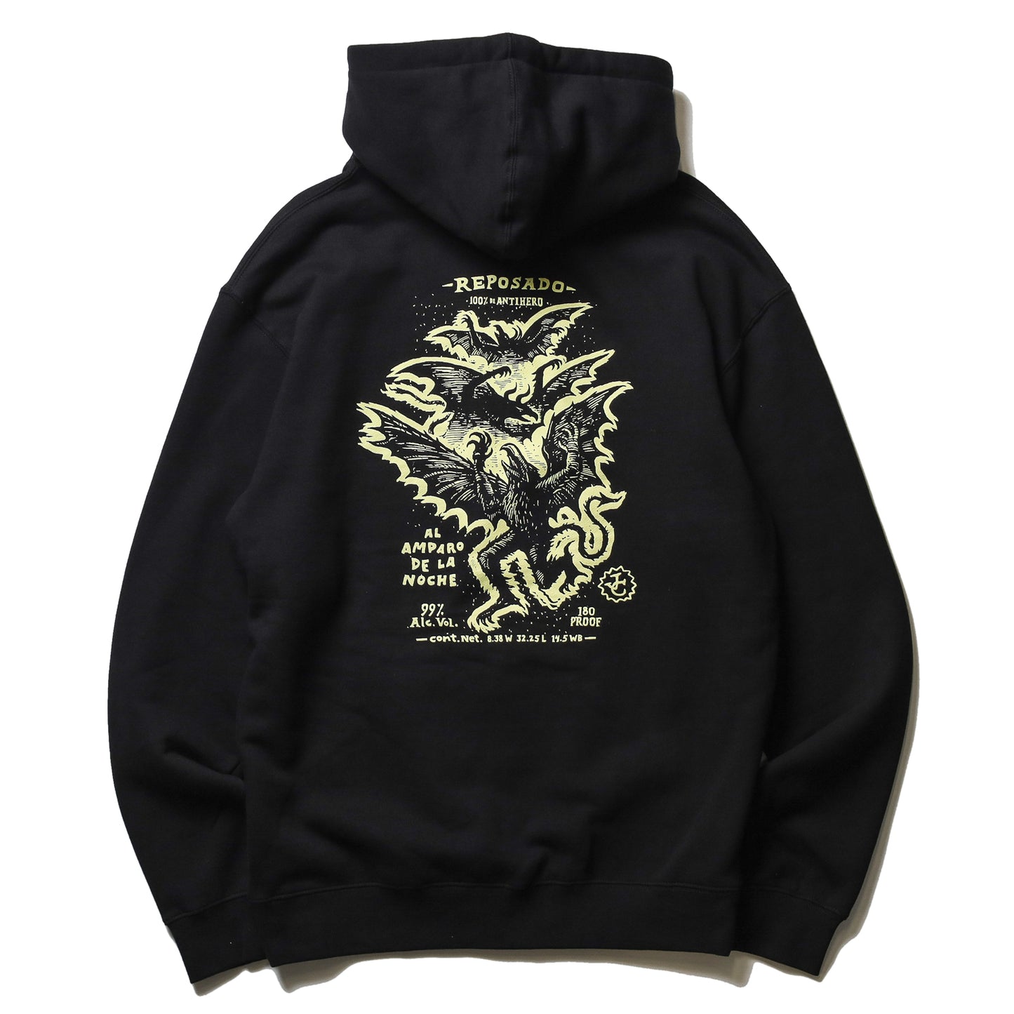 ANTIHERO / CARNALES REPOSADO PULLOVER HOODIE (BLACK)