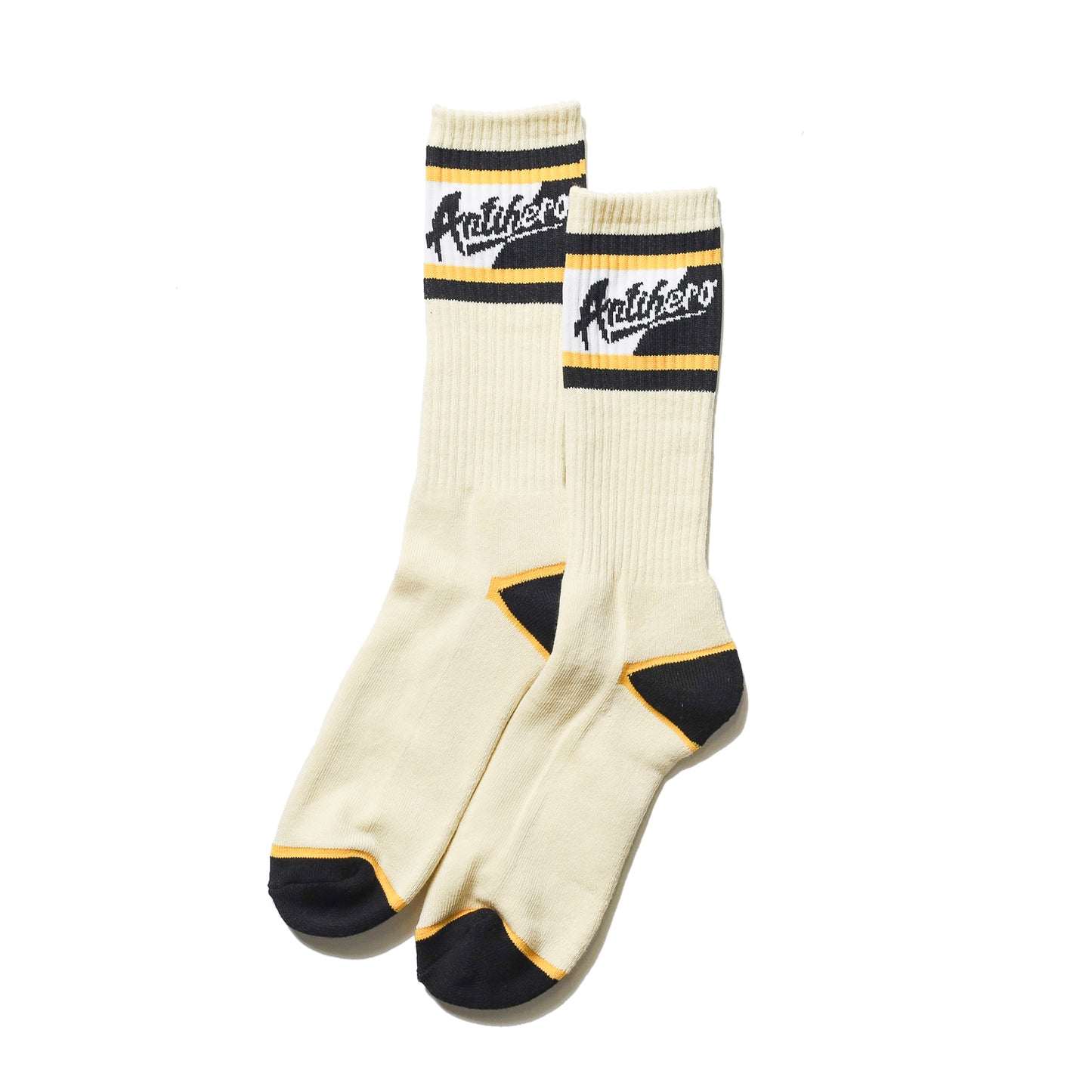 ANTIHERO / SCRATCH SOCKS (CREAM/YELLOW/BLACK)
