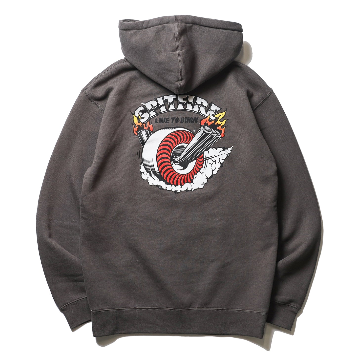 SPITFIRE / BURNOUT PULLOVER HOODIE (CHARCOAL)