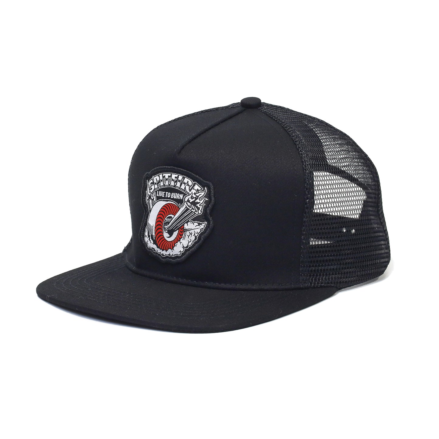 SPITFIRE / BURNOUT SNAPBACK CAP (BLACK/WHITE/RED)
