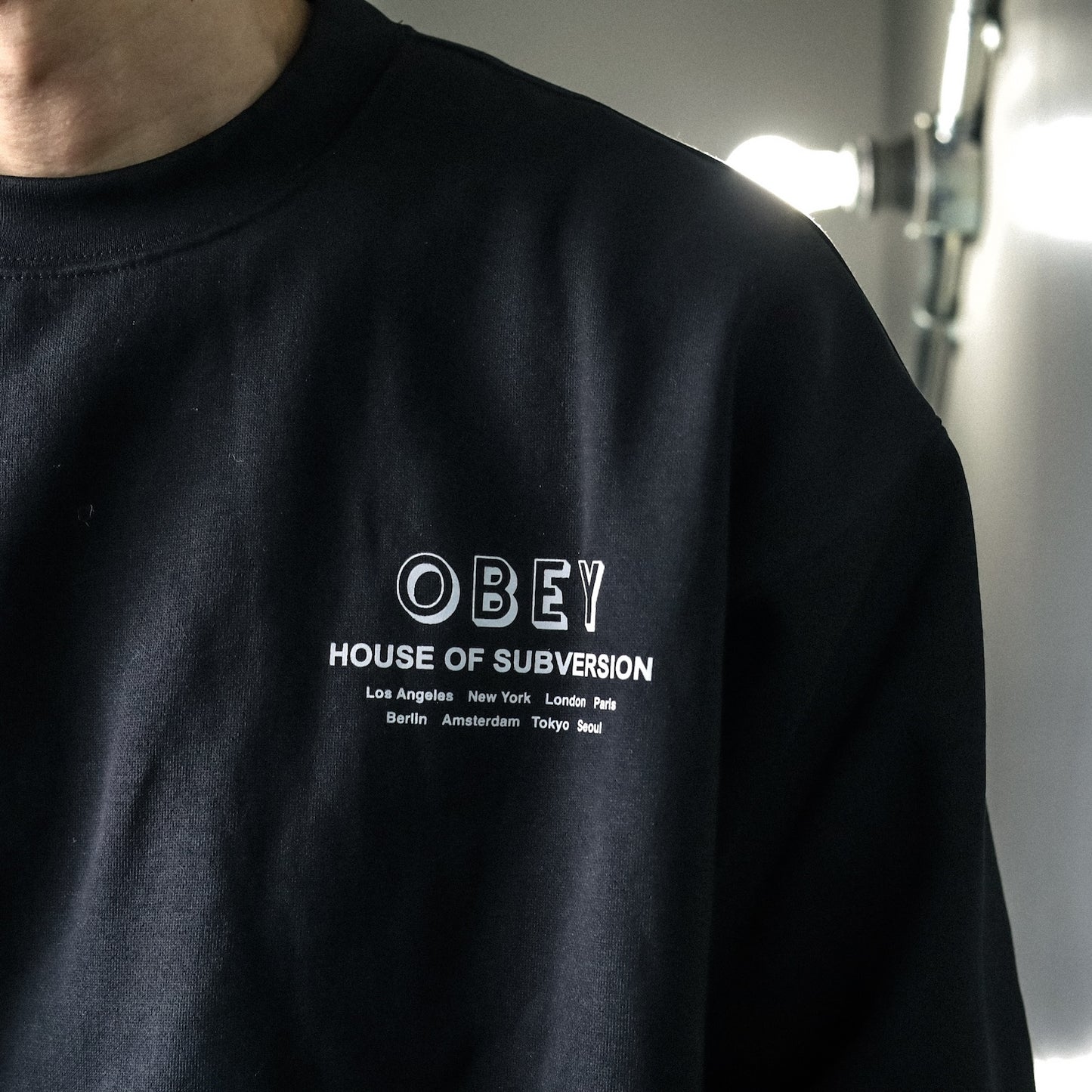 OBEY / HOUSE OF SUBVERSION CREW (BLACK)