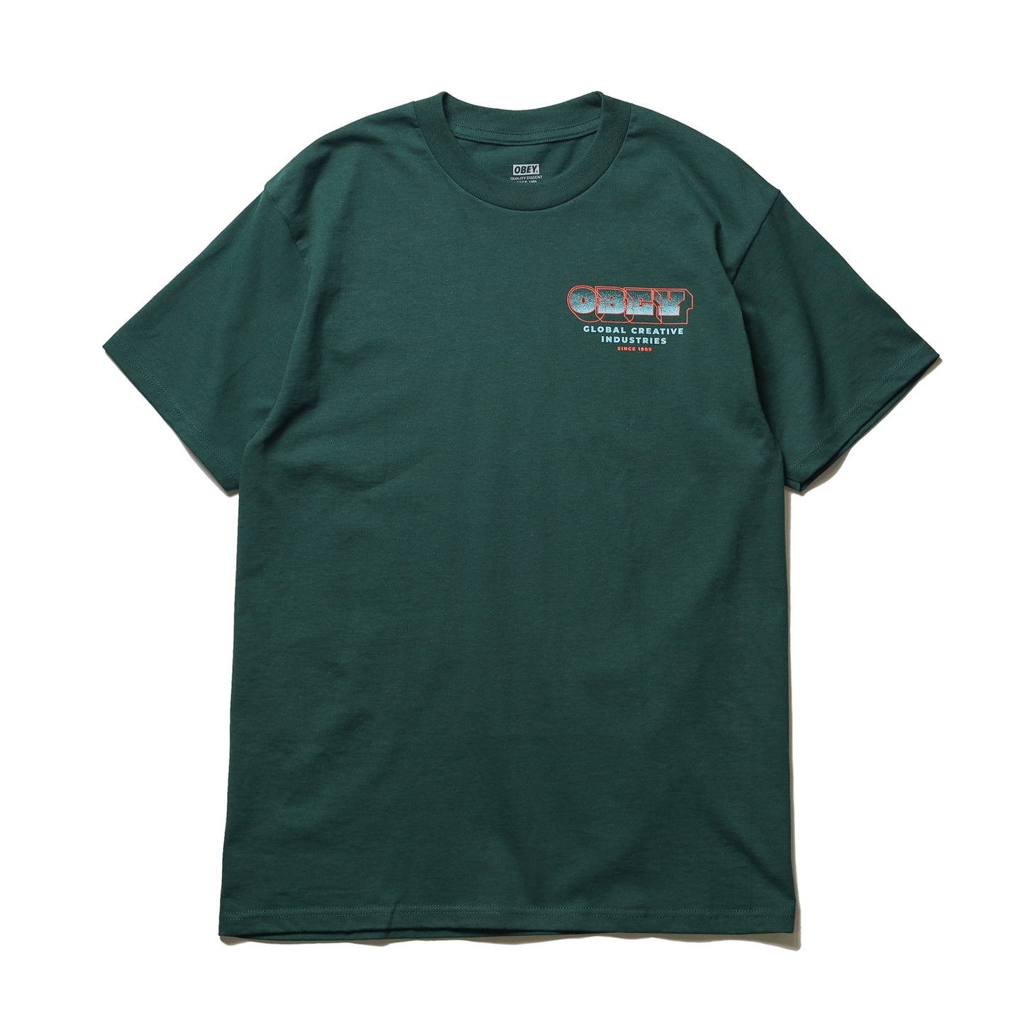 OBEY / OBEY MEASURE TWICE CLASSIC TEE (RAIN FOREST)