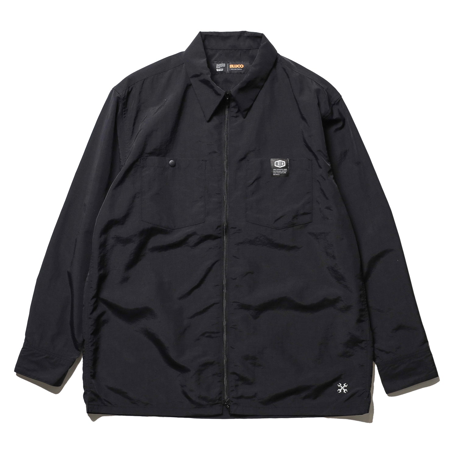 BLUCO / NYLON FULL ZIP SHIRT (BLACK) – Feelin'