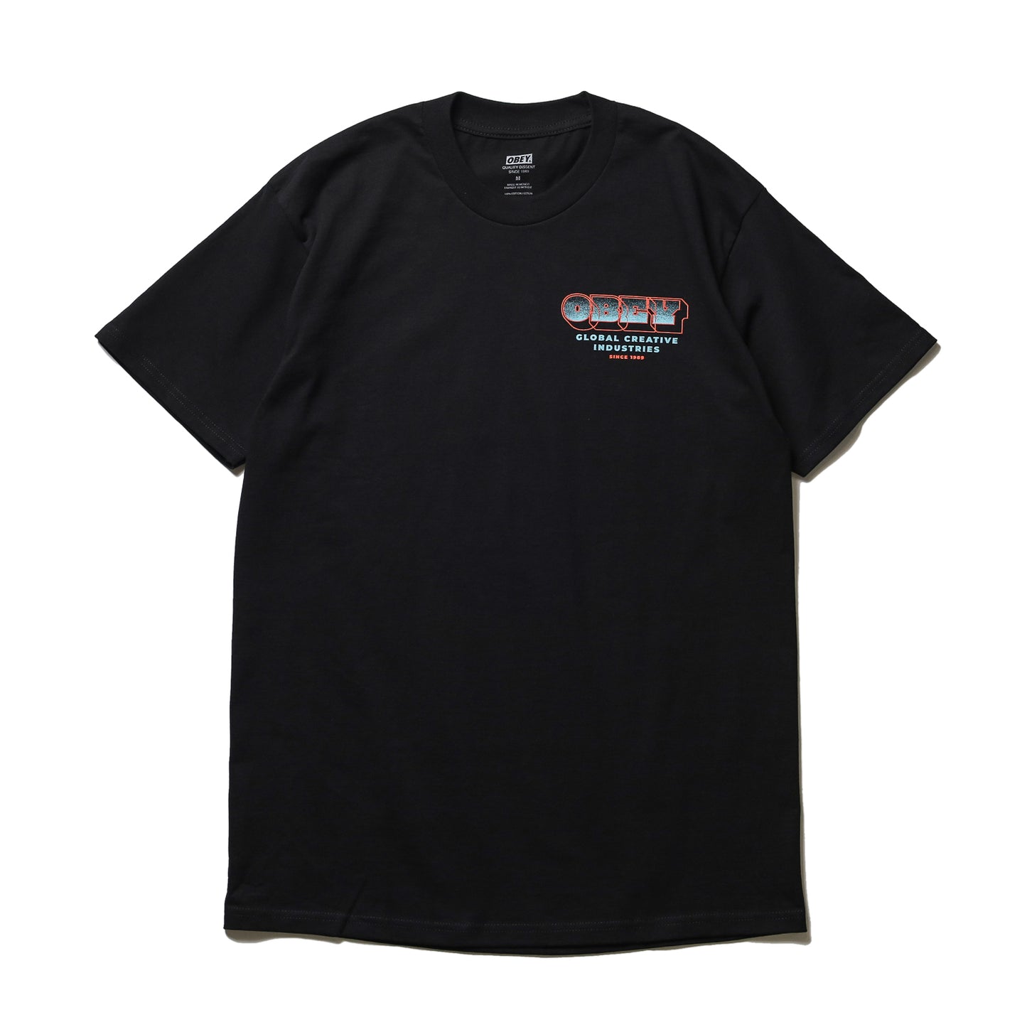 OBEY / OBEY MEASURE TWICE CLASSIC TEE (BLACK)