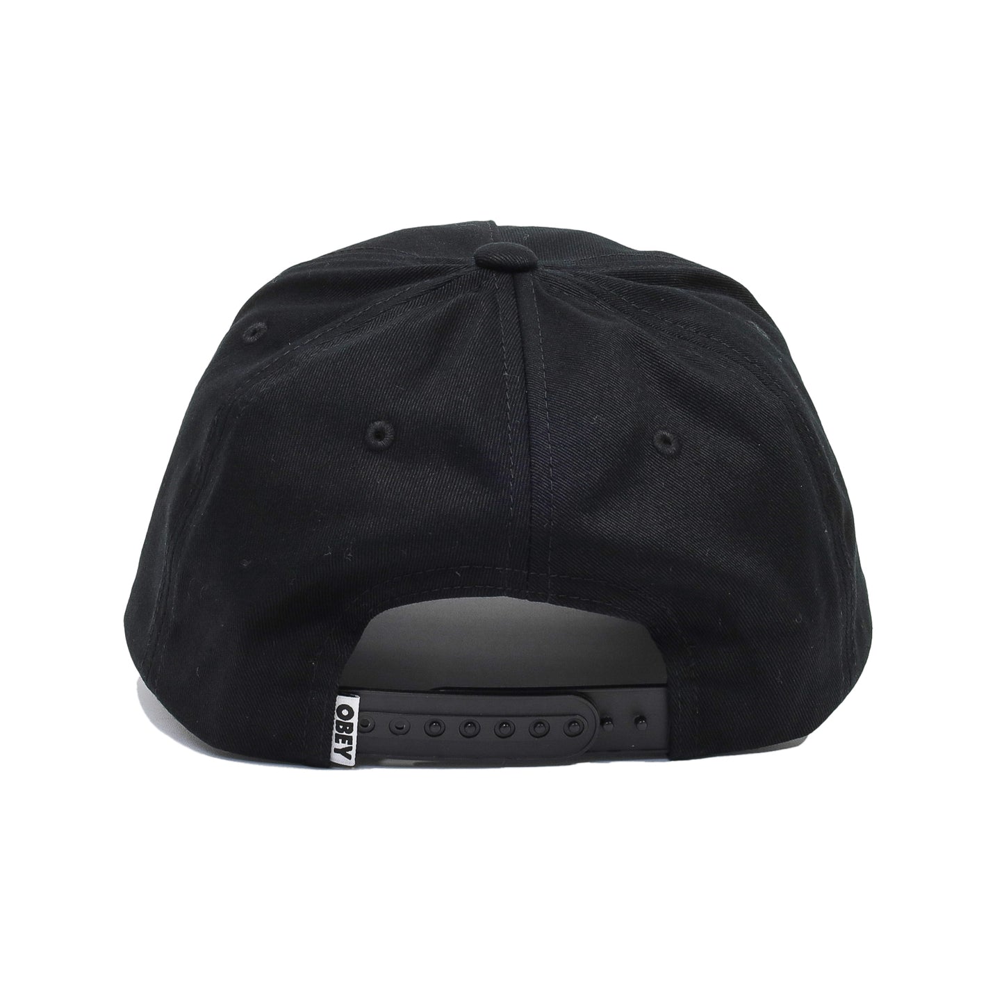 OBEY / OBEY DELTA 5 PANEL SNAPBACK CAP (BLACK)
