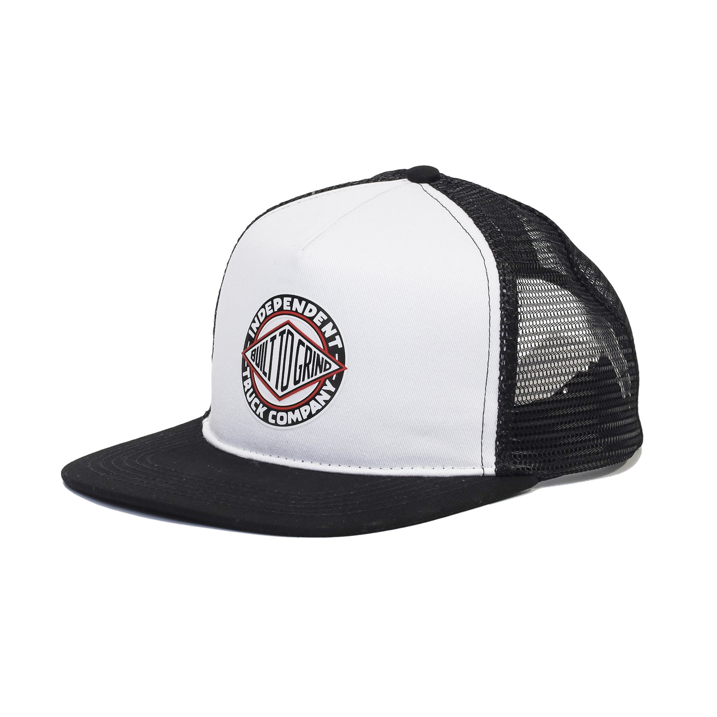 INDEPENDENT / BTG SUMMIT PRINTED MESH TRUCKER HAT (WHITE/BLACK)