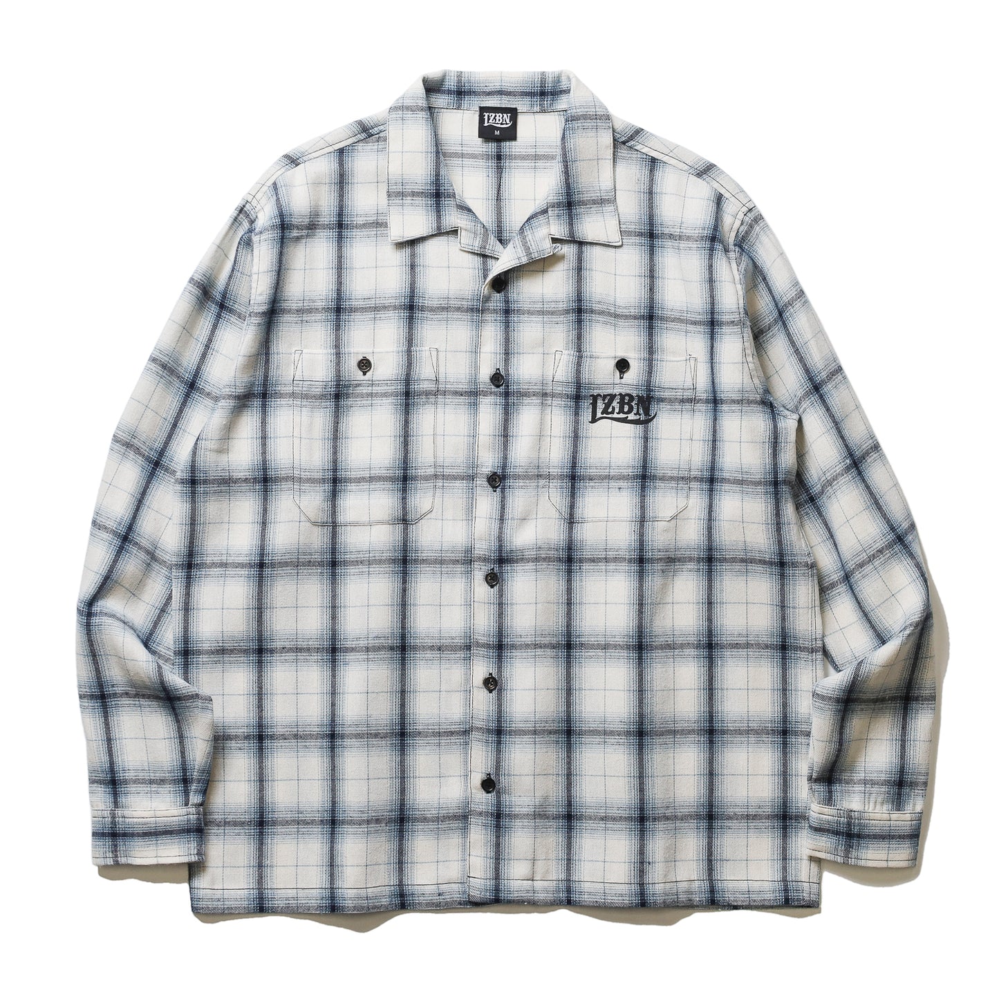 LZBN / LZBN LOGO RELAXED FLANNEL SHIRT (UNBLEACHED)