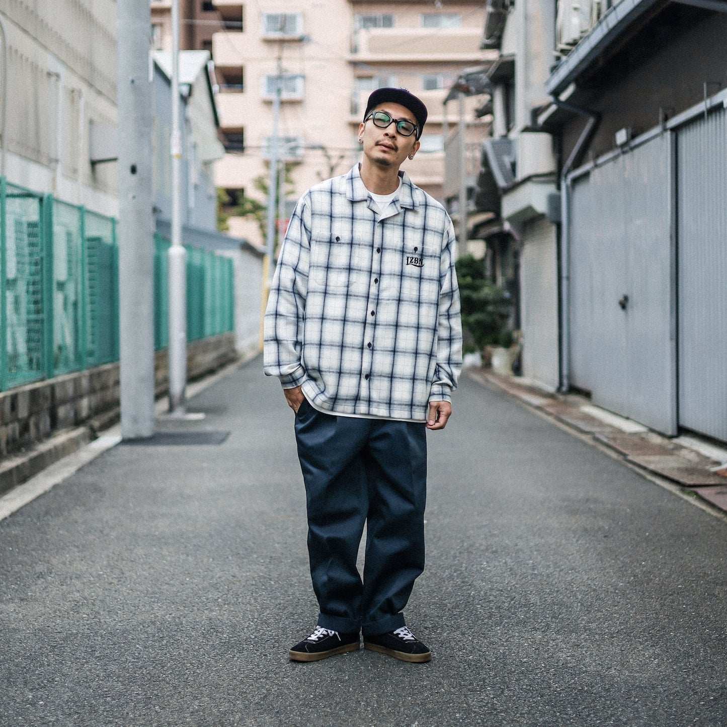 LZBN / LZBN LOGO RELAXED FLANNEL SHIRT (UNBLEACHED)