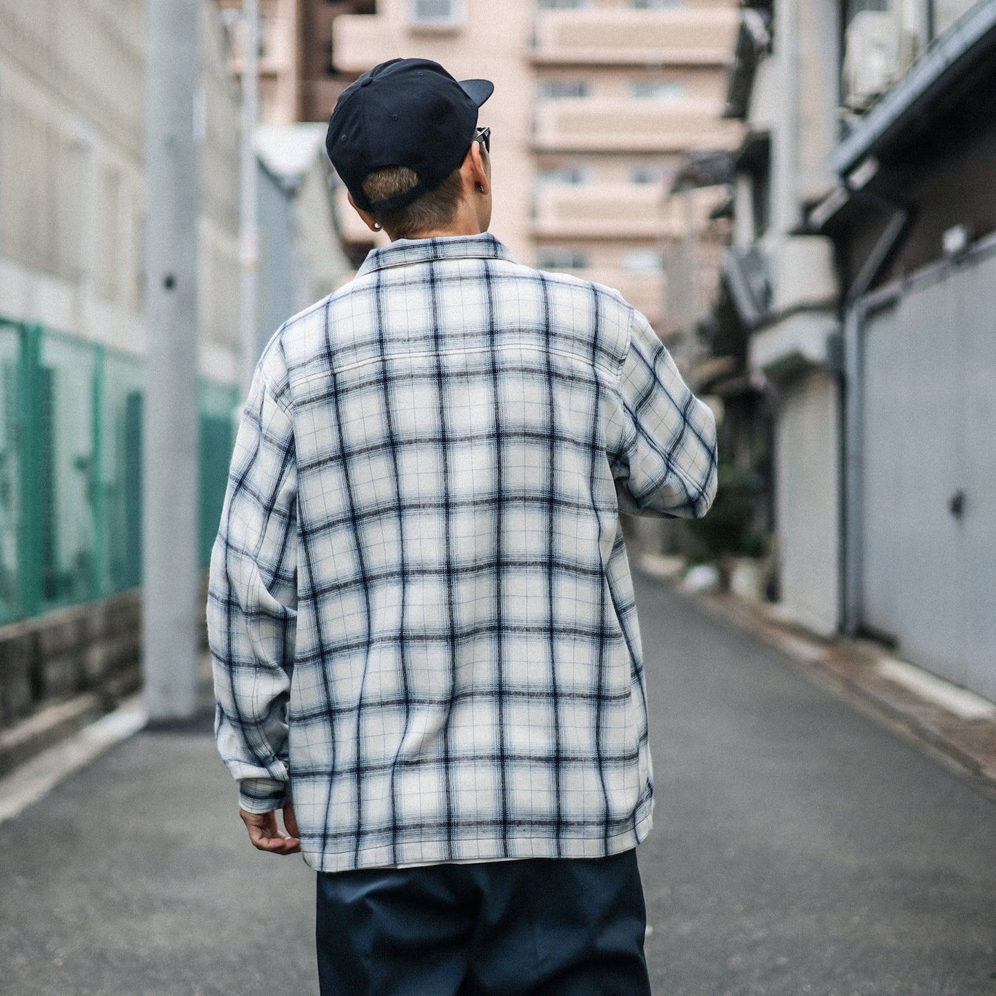 LZBN / LZBN LOGO RELAXED FLANNEL SHIRT (UNBLEACHED)