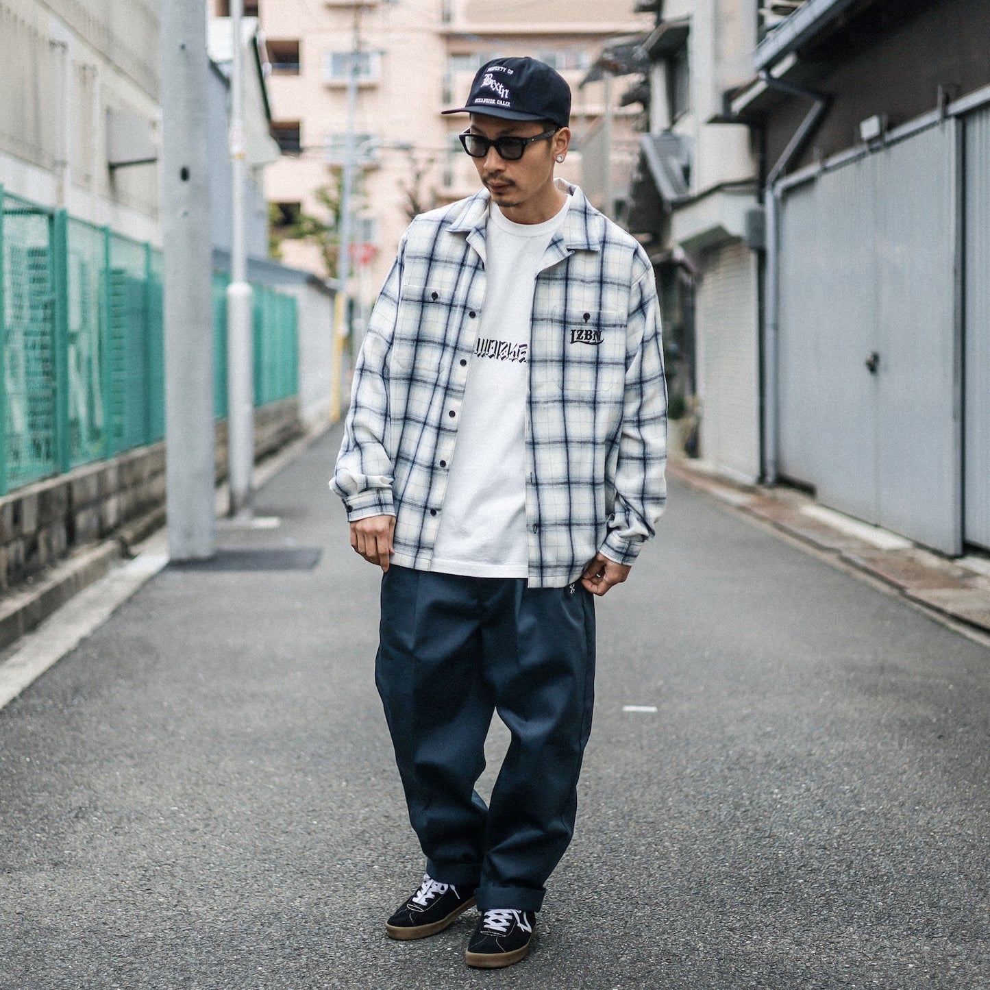 LZBN / LZBN LOGO RELAXED FLANNEL SHIRT (UNBLEACHED)