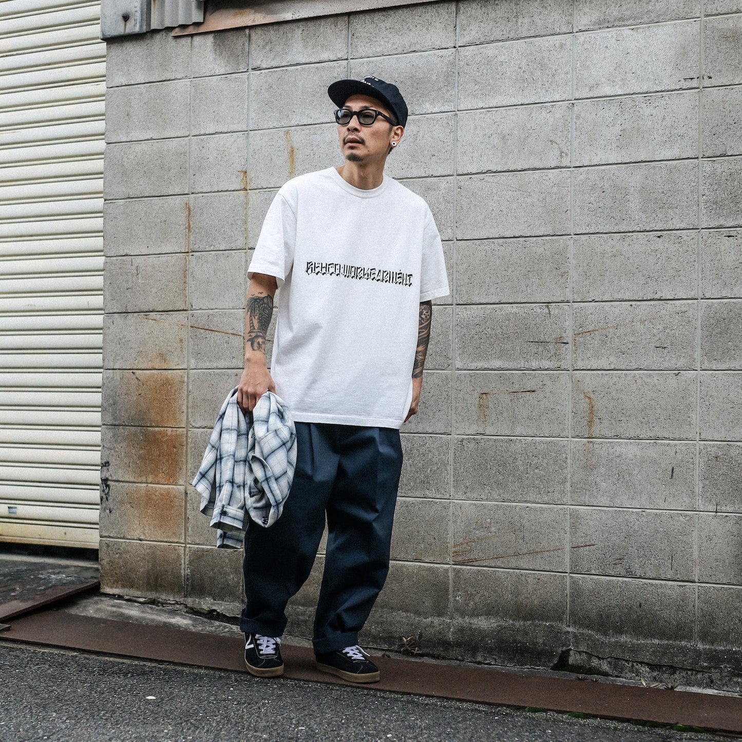 BLUCO / PRINT TEE -USUGROW- (WHITE)