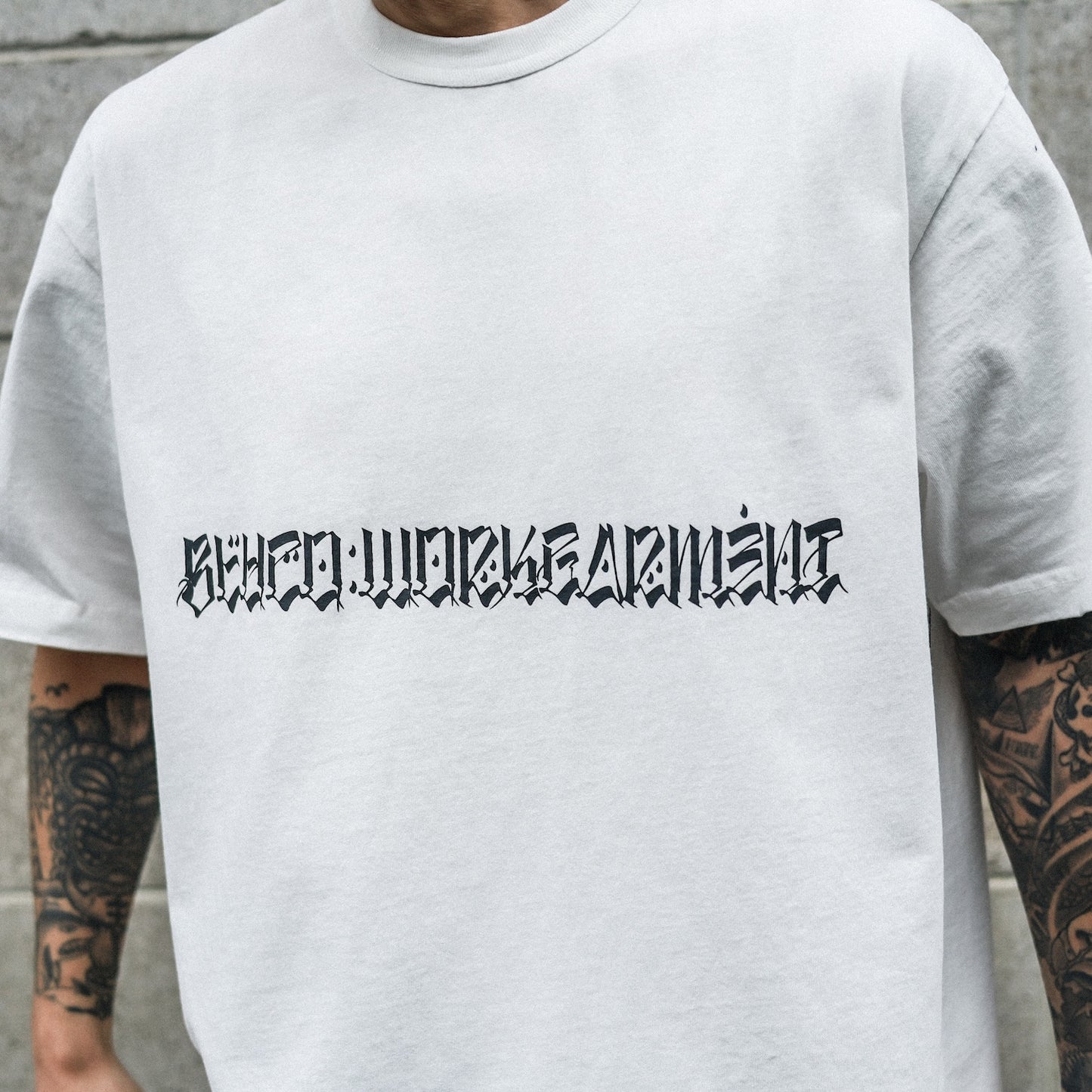 BLUCO / PRINT TEE -USUGROW- (WHITE)