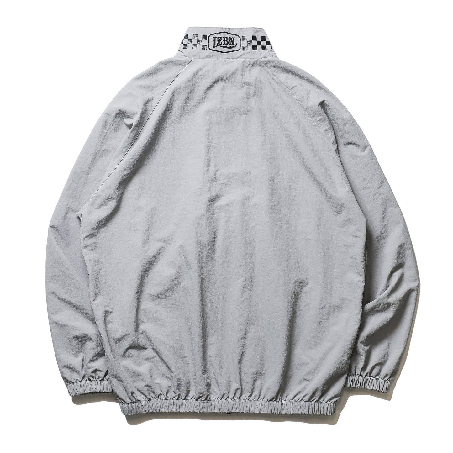 LZBN / HEXAGON & CHECKER NYLON JACKET (GREY)