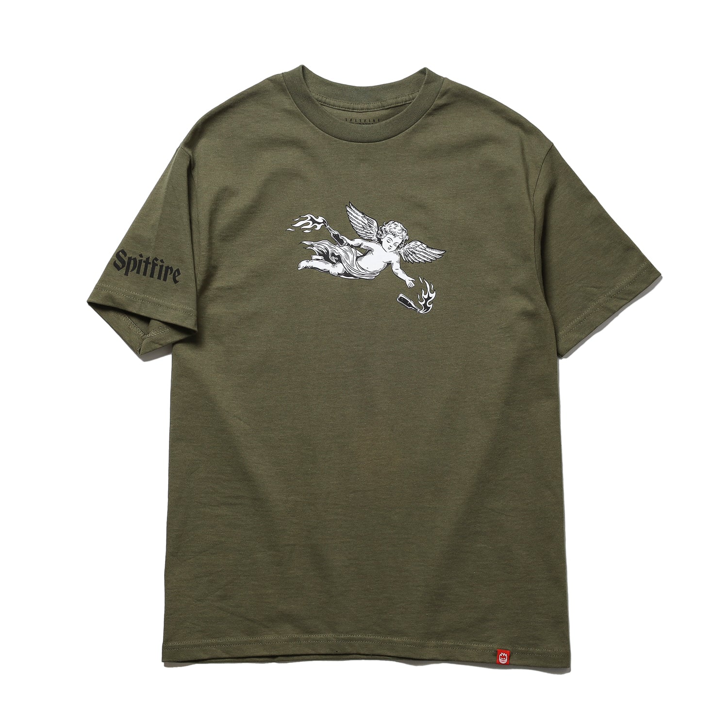 SPITFIRE / MOLOTOV ANGEL S/S TEE (MILITARY GREEN) – Feelin'