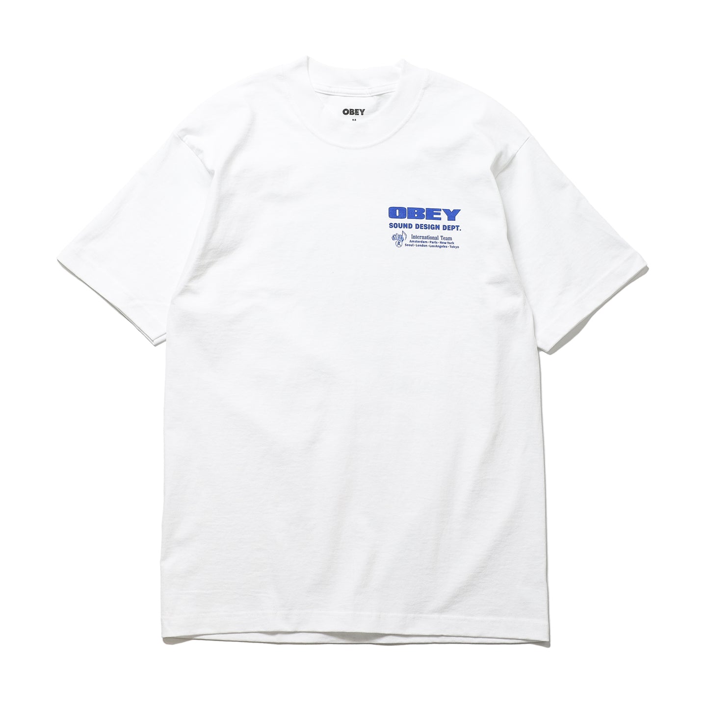 OBEY / SOUND DESIGN DEPT. HEAVYWEIGHT T-SHIRT (WHITE)