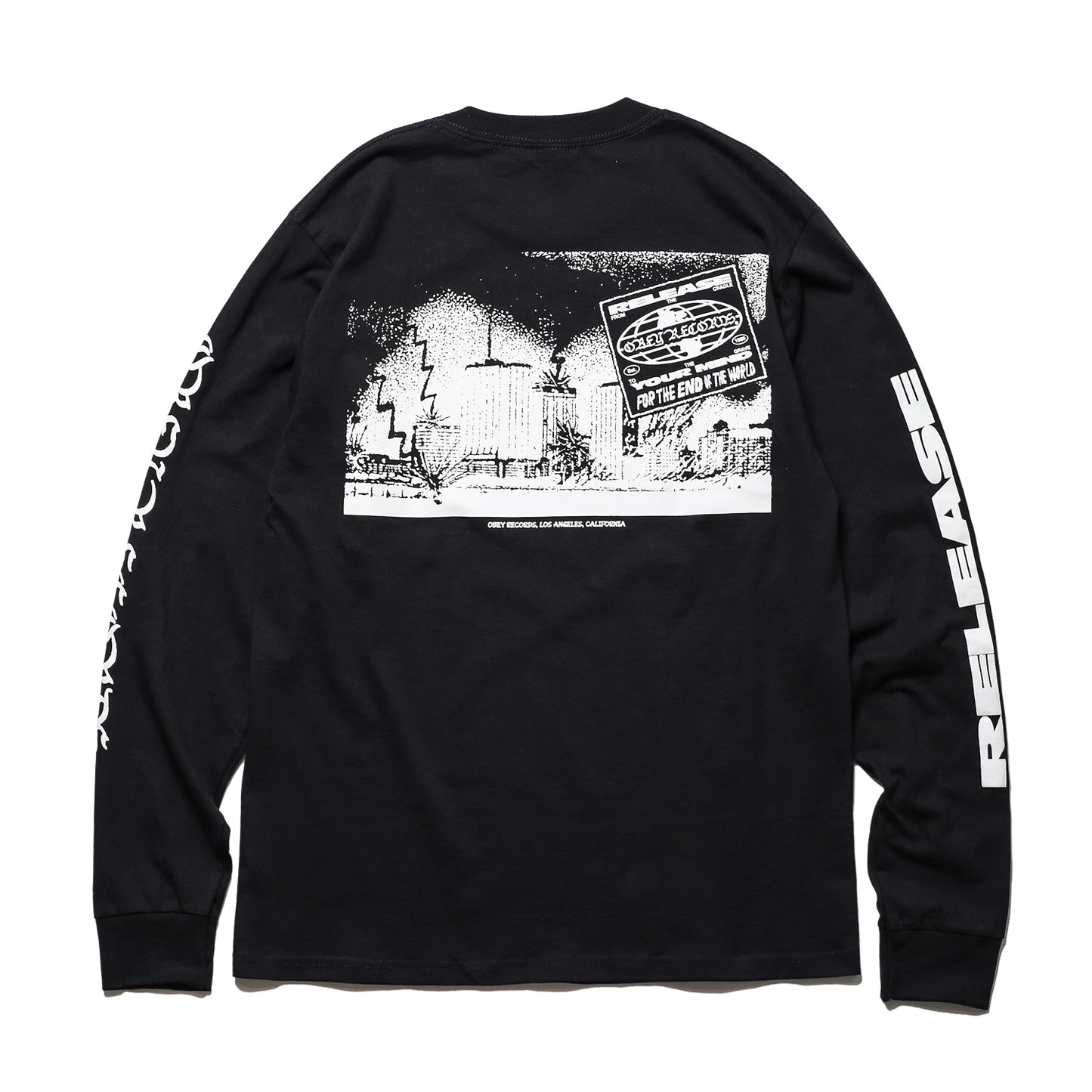 OBEY / RELEASE YOUR MIND CLASSIC LS T-SHIRT (BLACK)