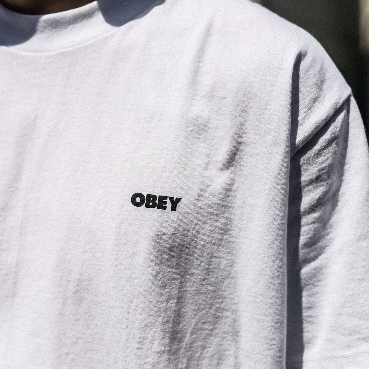 OBEY / OBEY ICON STENCIL FLAME CLASSIC TEE (WHITE)