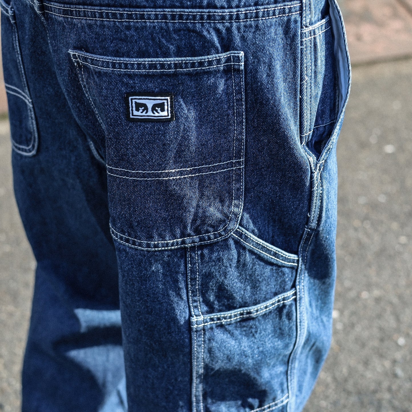 OBEY / HARDWORK CARPENTER DENIM (STONEWASH INDIGO)