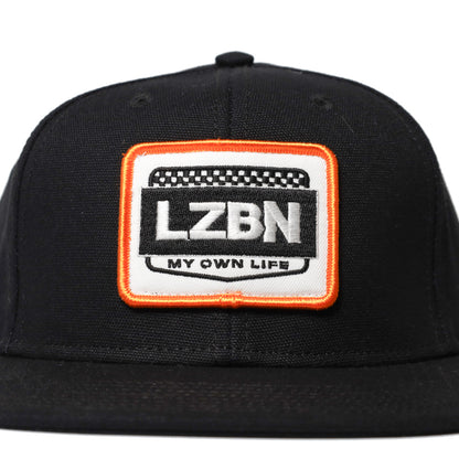 LZBN / WORKERS PATCH CANVAS SNAPBACK CAP (BLACK)